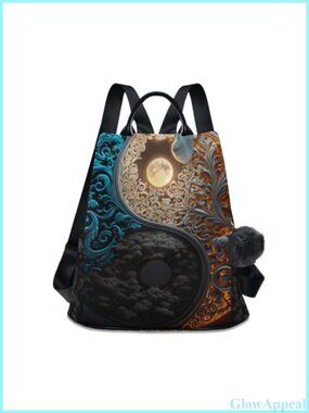Anti Theft Travel Backpack Polyester Daypack Shoulder Bag Purse 15 in